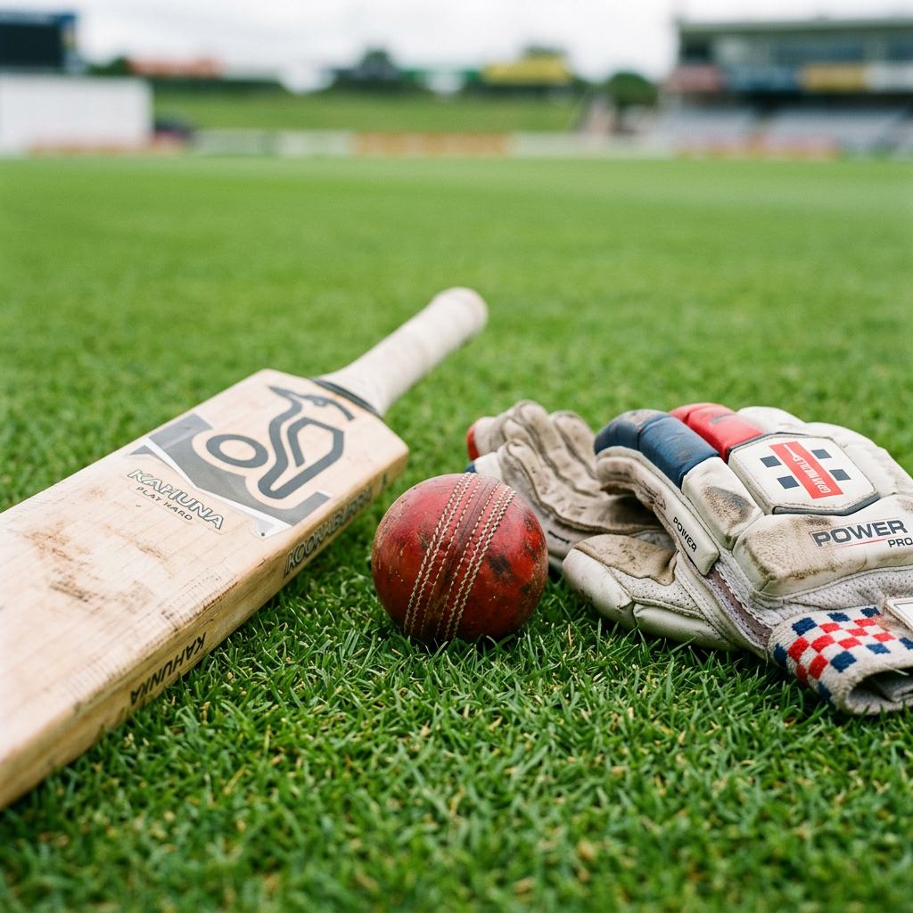 ক্রিকেট ব্যাট, বল ও গ্লাভস